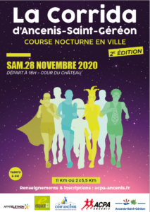 Lire la suite à propos de l’article REPORT – 2e Corrida d’Ancenis Saint-Géréon 2020